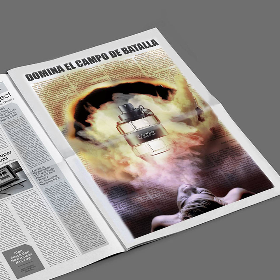 Newspaper bomb