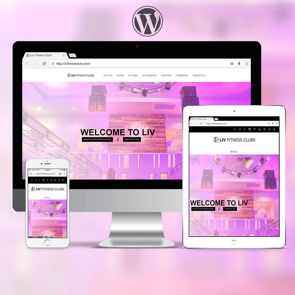Liv Fitness Gym Website